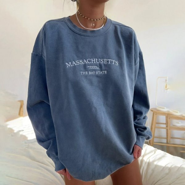 Embroider Sweatshirt Women's Hoodie